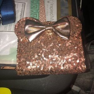 Minnie Mouse sequined loungefly wallet